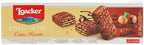Loacker Patisserie Crème Noisette - Premium Bite Size Milk Chocolate Covered Crispy Wafer Cookies with Hazelnut Cream Filling and toasted Hazelnut pieces - Pack of 12