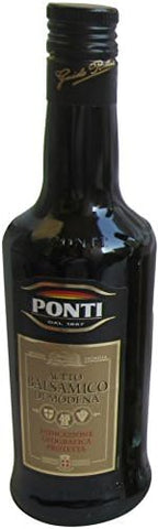 Ponti:" Aceto Balsamico di Modena" Balsamic Vinegar from Modena IGP 16.90oz (500ml) [ Italian Import ]