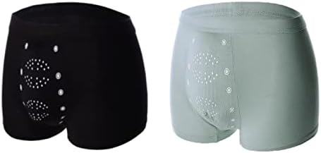 2023 Long Lasting Man Tomarine Male Growth & Hardening Delay & Slimming Underwear with Massage Particles for Obese Men. (2pcs-C,L)
