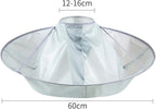 Waterproof Haircut Cape Umbrella, Portable Hair Clippings Catcher for Adults Kids, Reusable Hairdressing Cloak with Anti-Static Nylon (Easy Storage, Salon & DIY Home Use)