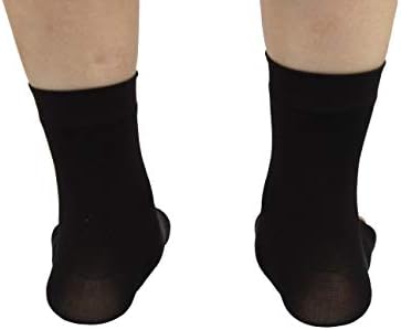 PRO 11 WELLBEING- Men And Women's Compression Ankle Sleeves (Black, Large)