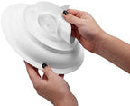 KMINA Spill-Proof Scoop Plate 9" (x1 Unit), Dish with Wall for Disabled, Handicapped, Elderly Adults with Special Needs, Parkinsons Aids, Non Skid Padded Bottom