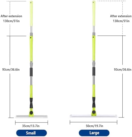 Air Broom as Seen on Tv, with 51 Long Handle Air Broom as Seen on Tv, Floor Squeegee Heavy Duty for Smooth Floors,Rugs,Windows,Large:50×130cm