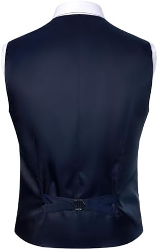 JEMITOP Men's Classic Slim Fit Dress Vest Formal Wedding Prom Tuxedo Suit Vest with Pocket