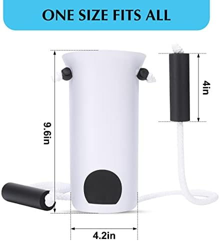 CAidRE Sock Aid - Wide 3.93" Sock Aid with Foam Handles, Sock Aide Device for Seniors, Sock Helper Easy On Easy Off for Regular Socks, White