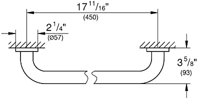 Grohe Essentials 18 In. Grab Bar