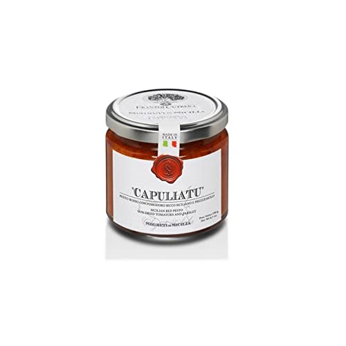 Frantoi Cutrera Capuliatu Sicilian Red Pesto with Sun Dried Tomatoes and Parsley