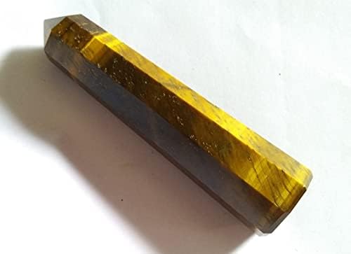 WholesaleGemShop 3 Inch Gemstones Obelisk Tower Jumbo Facet Aura Rock Crystal Natural Polished Earth Wand Spirit