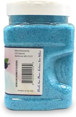 Blue Raspberry Flavored Cotton Candy Sugar Mix - 2lb (397g) Jar - Ready-to-Use for Home & Commercial Floss Machines