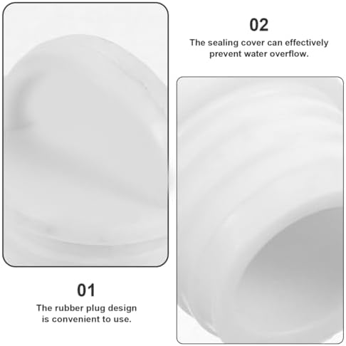 UKCOCO Mop Bucket Plug Replacement 0.98X0.78 Inch Rubber Sealing Drain Stopper Leakproof Outlet Plug for Household Cleaning Buckets 2 Pack
