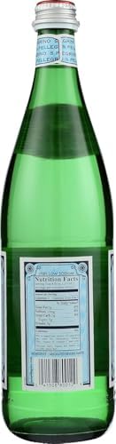 San Pellegrino Sparkling Natural Mineral Water – 750 mL (25.30 fl oz) Glass Bottles – 6 Pack – Premium Italian Carbonated Mineral Water
