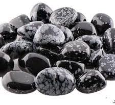 Snowflake Obsidian Tumbled - Healing Stone - Crystal Healing 20-25mm (5)