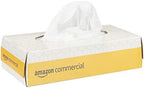 AmazonCommercial 2-Ply White Facial Tissue, Flat Box, FSC Certified, Unscented, 3000 Count (30 Packs of 100), 8 x 8 Sheet
