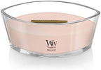 WoodWick Ellipse Scented Candle Vanilla & Sea Salt Scent Crackles as it Burns Up to 50 Hours Burn Time Premium Soy Blend Perfect for Gifting 16oz