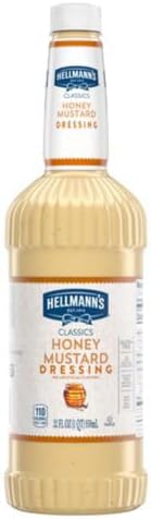 Hellmanns Blue Ribbon Collection Honey Mustard Salad Dressing, 32 Ounce -- 6 per case.