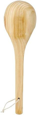 Oumefar Sauna Single Spoon Wooden Sauna Room Spoon Handmade Spoon Sauna Accessories Sauna Water Dipper Ladle Spoon with Comfortable Grip Smooth