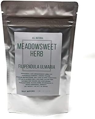 Meadowsweet Herb Cut - Natural, Dried & Cut Filipendula Ulmaria - Net Weight: 1.05oz/30g - Grown from Premium Mead Wort