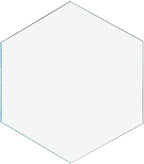 50 Pack Clear Acrylic Hexagon Blanks 1" See Through DIY Craft Place Cards for Table Numbers Food Signs and Event Decorations 3MM Thick by Marketing Holders