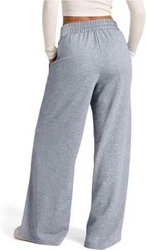 SOFIA'S CHOICE Wide Leg Sweatpants Women Drawstring High Waisted Pants with Pockets Jogger