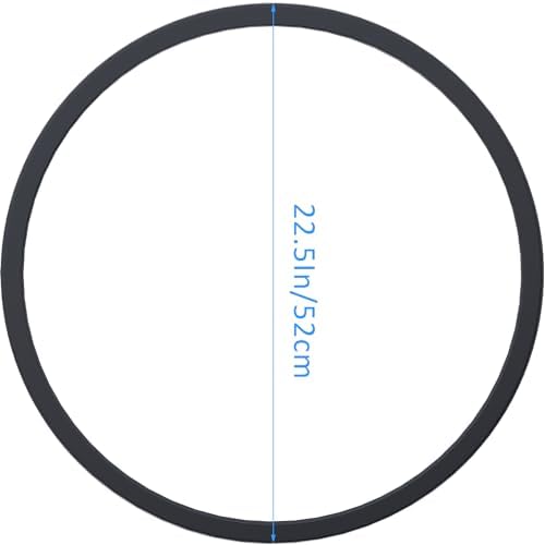 WUWEOT 4 Pack Salon Chair Rubber Base Ring, 22.5" Non Slip Barber Salon Hydraulic Base Equipment Protective Rubber Gasket