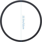 WUWEOT 4 Pack Salon Chair Rubber Base Ring, 22.5" Non Slip Barber Salon Hydraulic Base Equipment Protective Rubber Gasket