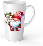 White Ceramic Kids Nain Mug - Large 483 ml, Perfect for Hot Chocolate or Milk, Fun and Easy to Use