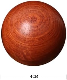 Wooden Baoding Balls Set of Two Hand Exercise Tool Made of Rosewood Handmade