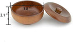 Grandslam Wooden Shaving Bowl with Lid Shaving Soap Bowl for Men Easy to Lather Fits Wet Shaving (Oak Wood)
