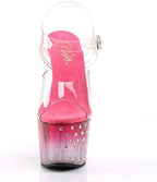 Pleaser Women's Stardust-708T Ankle-Strap Sandal