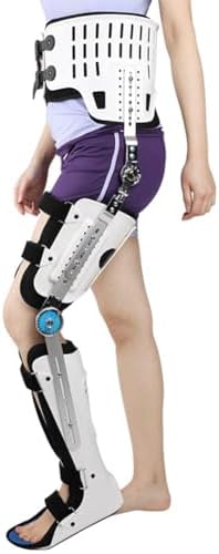 Hip Knee Ankle Foot Orthosis for Hip Fracture Rehabilitation Equipment Fixed Brace Femoral Femur Fracture Hip Instability Fixation of Lower Limb Paralysis Leg (Left Large) (Both L-Both Legs-L