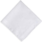 Zenssia Men's Pure Cotton Handkerchiefs with Hem, Bulk Set Hankies