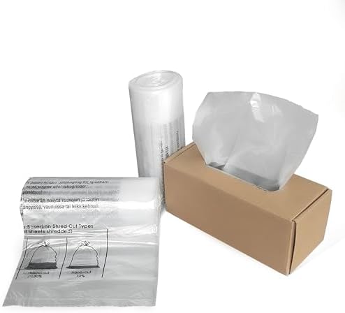 Paper Shredder Waste Bag,6.6Gallons,50Bag, 29L Capacity