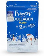 Frozen Collagen Plus+ 2-in-1 Marine Supplement - 100mg Collagen Peptide, 100mg Collagen Dipeptide & 50mg L-Glutathione per Capsule for Skin Radiance - 120 Capsules (2-Pack)