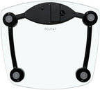 Taylor Digital Bathroom Scale, Body Weight Scale, Instant On and Off, 400 lb Capacity, Sturdy Clear Glass with Chrome-Finish Base