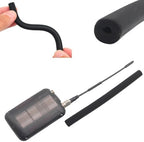 URSA Foamie Flex RF Savers – Flexible Foam RF Savers for Whip Antennas & Aerials – Improve Signal, Reduce Clothing Noise & Protect Against Sweat – Pack of 4 (Black)