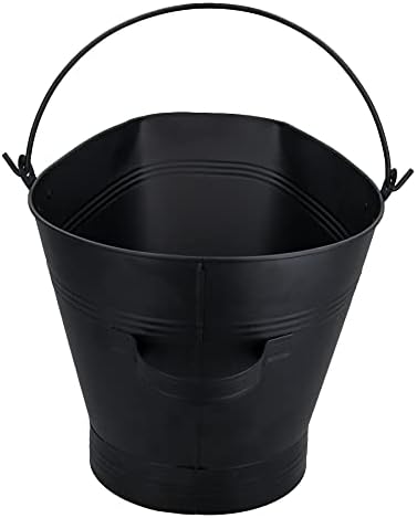 Fireplace Waterloo Style Black Coal Log Burner Scuttle Bucket Wide Mouth Fire