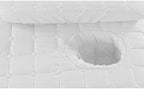 1pcs Solid Beauty Salon Bedskirt ONLY for Salon Massage Table Bed Sheet Bedspread SPA Beauty Bed Sheet Full Cover with Hole, 74.8x31.4inch (White)