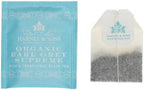 Harney & Sons Organic Earl Grey Supreme | Box of 50 Organic Earl Grey Tea Bags with Black Tea & Bergamot Oil, Individually Wrapped Teabags