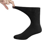 Brooklyn Socks Thin Combed Cotton Diabetic Socks, Loose, Wide, Non-Binding Neuropathy Low-Crew (Fit's Shoe Size 7-11)