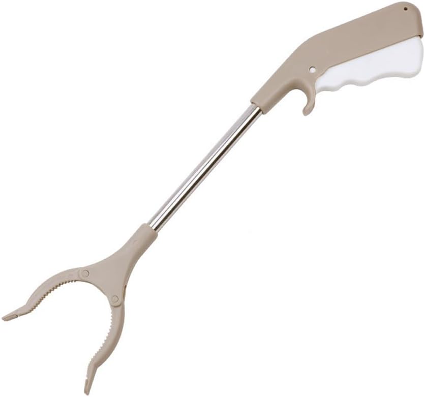 15.7in Small Litter Picker Grabber Stick for Elderly,Lightweight Mobility Grip Hand Stainless Steel Pick Up Tool Small Grabber Reacher Tool (1)