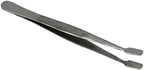 HTS 170C0 4.75" Curved Stainless Steel Stamp Tweezers