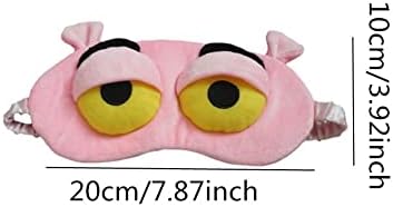 Cute 3D Frog Eye Sleep Mask, Funny Cute Frog Eye Blindfold Cover for Adult, Soft Eyeshade Sleeping Mask for Plane Travel Yoga Office Snap (Pink)