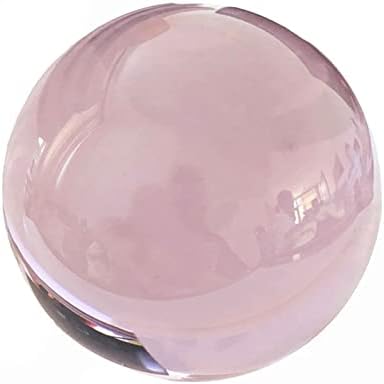 Natural Rose Quartz Sphere 7pcs Crystal Ball Sphere Pink Healing Gemstone Spheres for Reiki, DIY Jewelry Making, 7 Star Array Chakra Stone, Meditation, Attracting Love, Palm Stones,1.2"