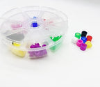 160PCS Dental Code Rings Silicone Instrument Code Circle Autoclavable Orthodontic Color Code Rings (Multicolor)