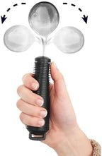 KMINA Bilateral Adaptive Spoons for Disabled Adults (Adjustable Angle), Swivel, Bendable, Medical, Curved for Arthritic Hands and Parkinsons