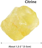 Apengshi Citrine Raw Crystals 2PCS Natural Rough Rocks Healing Crystal and Stones DIY Raw Stones Meditation Fountain Garden Home Decor