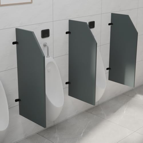Urinal Partition,Bathroom partition, Wall-Mounted Men's Urinal Privacy Screen - Public Toilet Partition for Kindergartens, school，Shopping Malls, and Public Places 35.43x15.74x0.63 inch 1PCS
