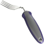Homecraft Newstead Cutlery, Angled Fork, Right Handed Adaptive Dining Aid, Utensil for Elderly, Disabled, Handicapped, Parkinson's Disease, and Arthritis Users, Non Slip Easy Grip