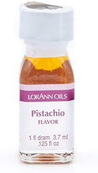 LorAnn Oils Super Strength Flavoring, Used For Candy Making, Flavoring Extracts, Baking, Hard Candy, & Flavor Oils - Bold, Natural Flavors 4X Stronger Than Extracts, Pistachio, Pack of 2, 0.125 fl oz