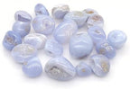 Beautiful Nature Blue Agate Geode Tumbled Stones for Reiki, Aquarium Decor, and Home Decoration - Irregular Quartz Mineral Specimens(100g)